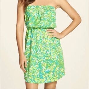 Lilly Pulitzer Windsor Dress In Fresh Citrus Green Parrot Sz S